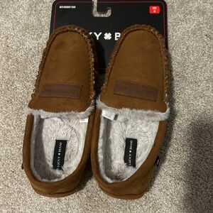 Lucky Brand Men's Brown Moccasin Slippers